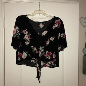 Floral crop top